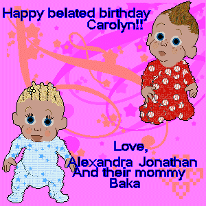 Happy birthday from Baka