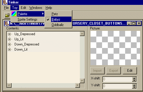 changing the filmstrips