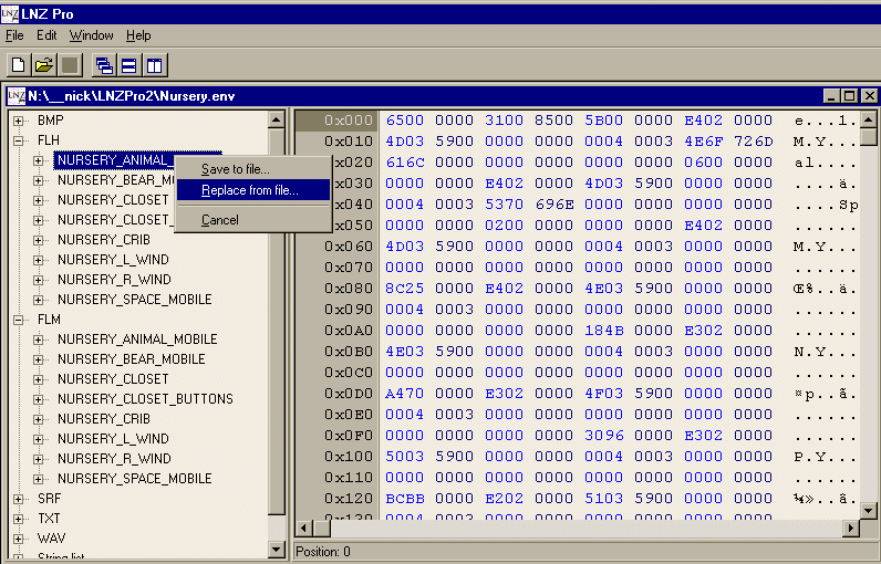 changing the filmstrips