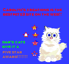 Dar's Catz Petz 3 award