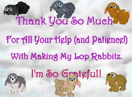 a sweet thank-you from Lindy